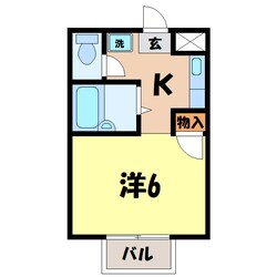 赤尾ハイツ (高崎市井野町)の物件間取画像